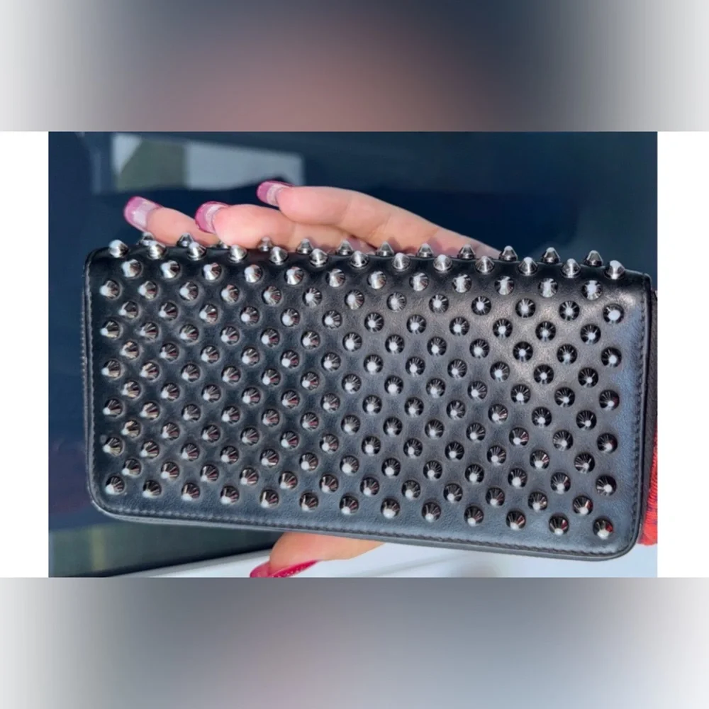 Christian Louboutin Studded Black Wallet
